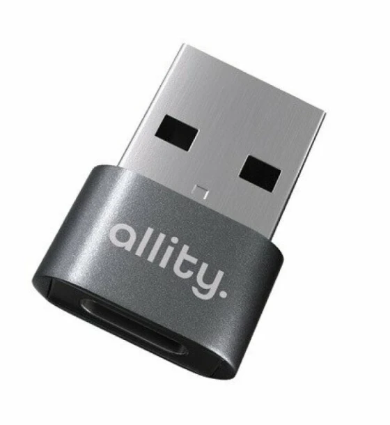 Accesoriu telefoane Adaptor Allity ABA-101 USB-C la USB Gri