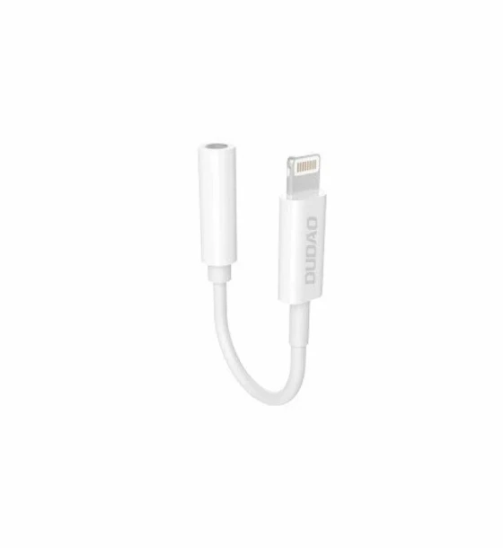 Accesoriu telefoane Adaptor audio Dudao L16i Lightning - mini jack 3.5mm Alb