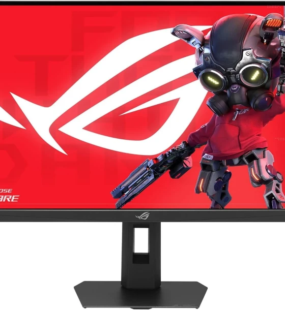 Monitor Led ROG Strix XG27JCG, 27 inch, Fast IPS, 5K, 5120x2880, HDMI, DisplayPort, USB Type-C 15W, Dual mode 180Hz/330Hz, 0.3ms, Negru, 90LM0CE0-B01371