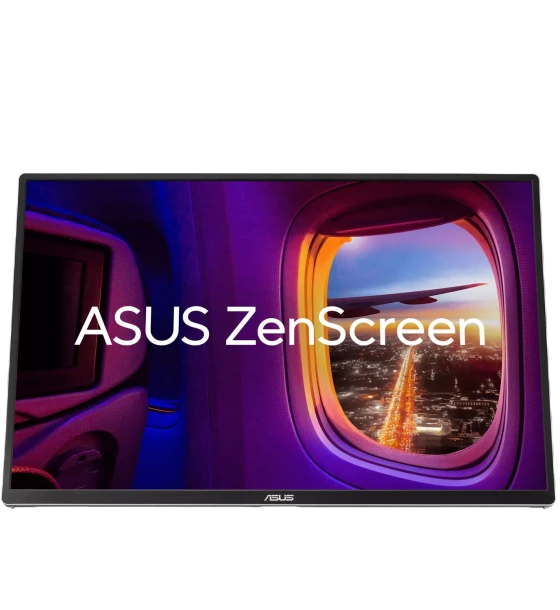 Monitor Led ZenScreen MQ16FC, 16 inch, OLED, WUXGA, 1920 x 1200, USB Type-C, mini-HDMI, 16:10, Auto Rotation, 1ms, Negru, 90LM0CNV-B01N71