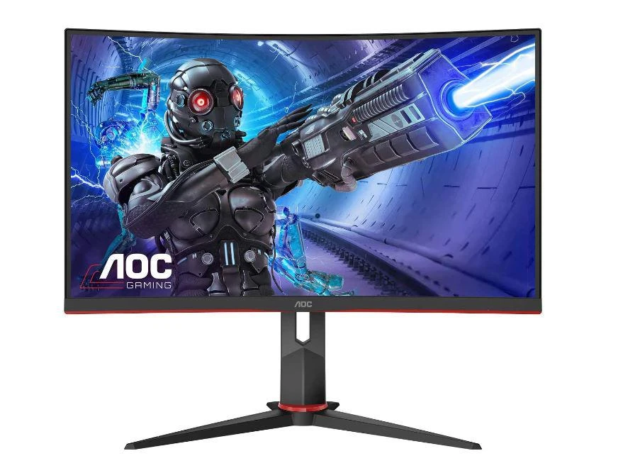 Monitor Gaming Curbat WLED VA AOC 31.5", Full HD (1920x1080), 240Hz, 0.5 ms, AMD, 2x HDMI, DisplayPort, Jack, FrameLess, VESA, negru