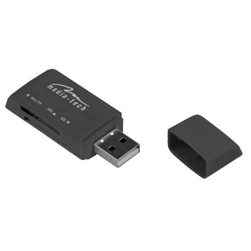 Card Reader Media-Tech MT5040 cu 4 Sloturi (SD, MS, T-Flash, M2), Design Mini, USB 2.0